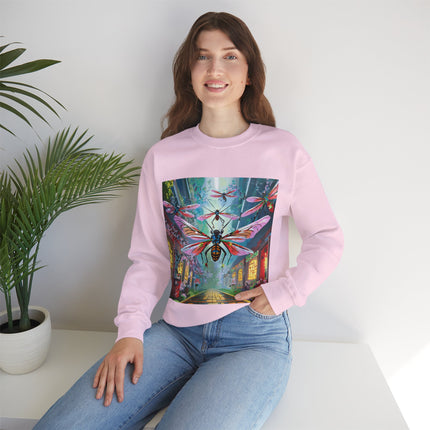 Neon Swarm Unisex Heavy Blend™ Crewneck Sweatshirt
