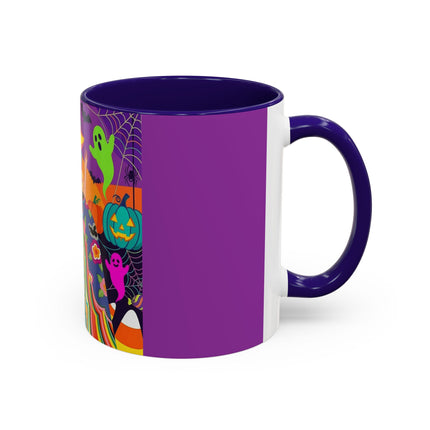 🌈👻 The Rainbow Ghost Masquerade Colorful Mug – Colorful Halloween Charm