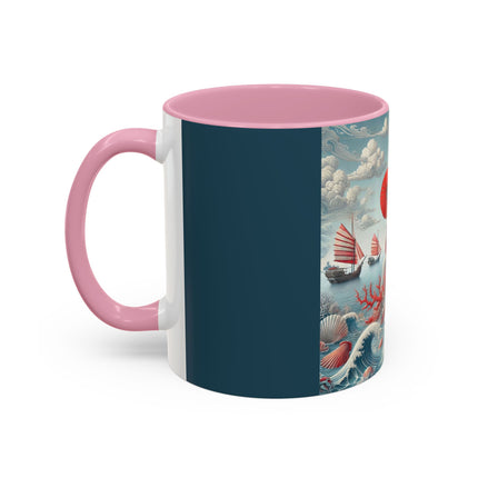 Ladies by the Quiet Sea Colorful Mugs (11oz, 15oz)