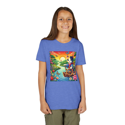 Sailor Kitten’s River Adventure Youth Short Sleeve Tee