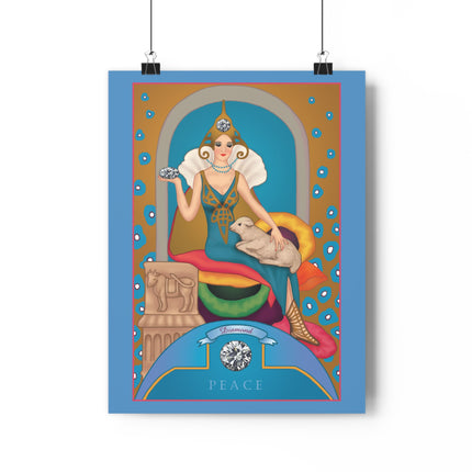 April & Diamond (from the Gem Series) by Sofia Chiostri Giclée Art Print