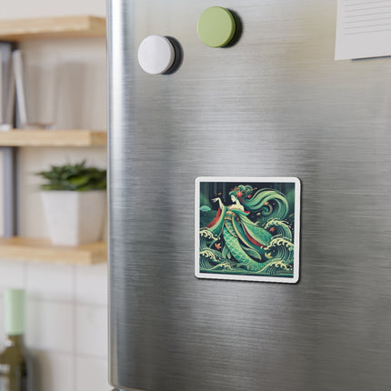 Mermaid Queen Rising from the Deep Die-Cut Magnets (5 Sizes)