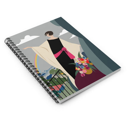 Rainbow Reverie Spiral Notebook – Elegant Renewal & Serene Beauty
