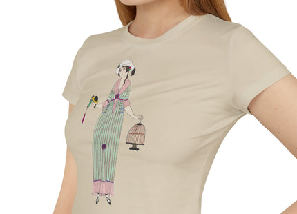 Illustrated Elegance – Parisian Fashion Tee