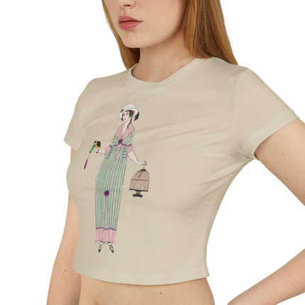 Illustrated Elegance – Parisian Fashion Tee