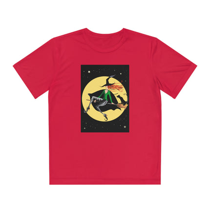 A Witch’s Moonlit Flight Youth Competitor Tee