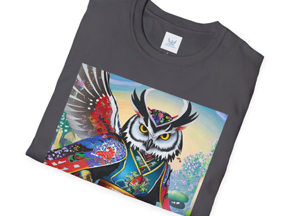 Cyberpunk Samurai Owl Softstyle T-Shirt