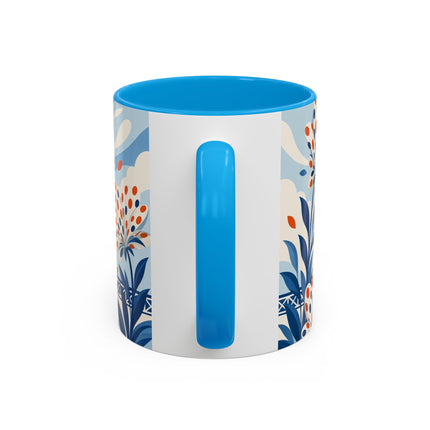 🌼🧡 The Polka Dot Wind Dancer Colorful Mug – Art Deco Fashion Whimsy