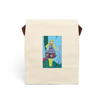 Exquisite Elegance by Umberto Brunelleschi Canvas Lunch Bag With Strap