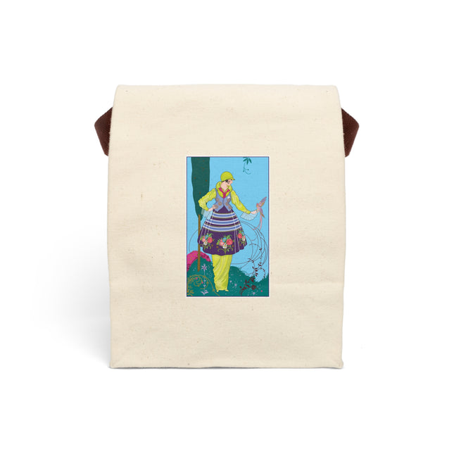 Exquisite Elegance by Umberto Brunelleschi Canvas Lunch Bag With Strap