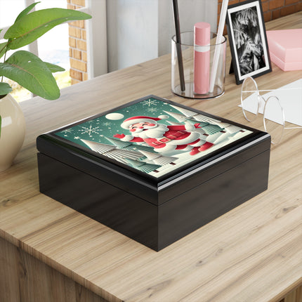 Santa's Joyful Night Jewelry Box