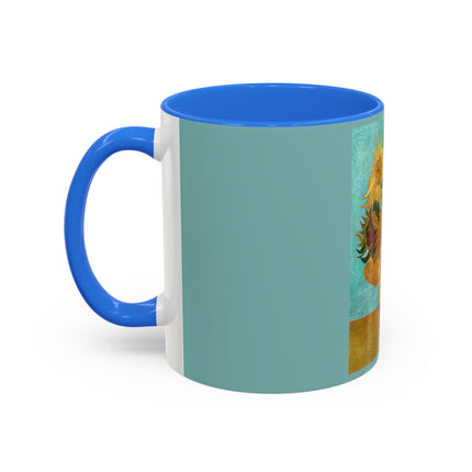 Vase with Twelve Sunflowers by Vincent van Gogh Colorful Mugs (11oz, 15oz)