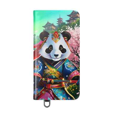 🦊⚔️ Cyberpunk Panda Samurai Flip Case – Futuristic Honor & Kitsune Spirit
