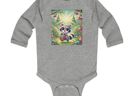Raccoon’s Berry Basket Infant Long Sleeve Bodysuit
