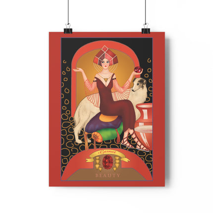 January & Garnet (from the Gem Series) by Sofia Chiostri Giclée Art Print