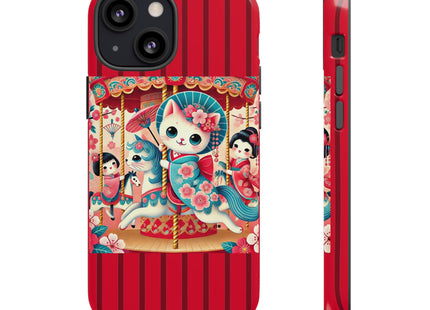 Geisha Kitten's Enchanted Carousel Phone Cases