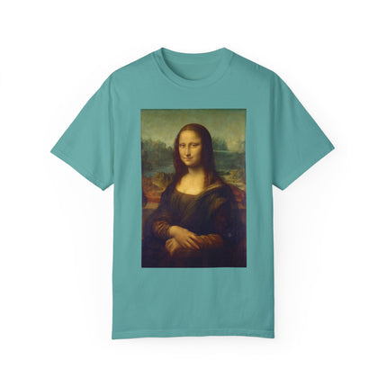 Mona Lisa by Leonardo da Vinci Unisex Garment-Dyed T-shirt