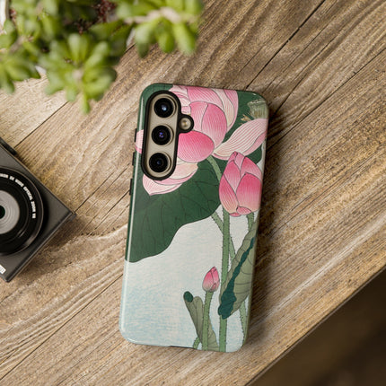 Blooming Lotus Flowers by Ohara Koson Phone Cases