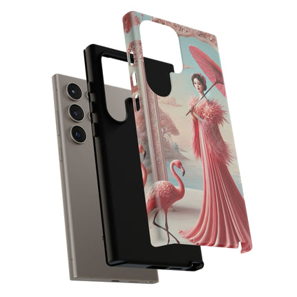 Petals, Porcelain, and Flamingos Phone Cases