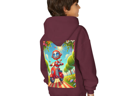 The Traveling Robot Youth Heavy Blend Hooded Sweatshirt