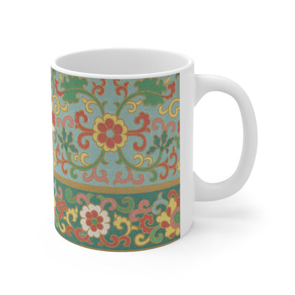 Examples of Chinese Ornament, Pl.09 by Owen Jones Ceramic Mug 11oz