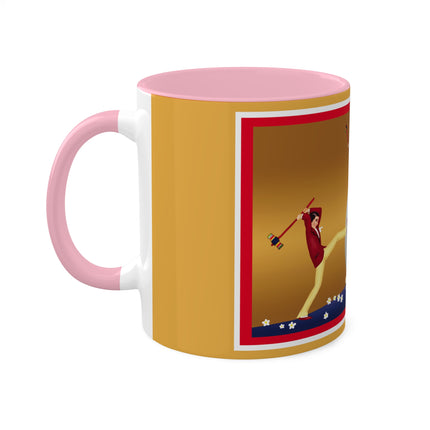 Crack-Up Comedy: The Great Egg Duel Colorful Mugs, 11oz