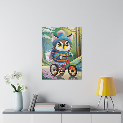 Baby Owl Matte Canvas, Stretched, 0.75"