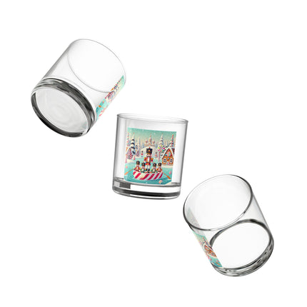 Nutcracker Candy-Striped Adventure Rocks Glass, 10oz