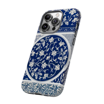 Blue Flower Pattern by Owen Jones Phone Cases