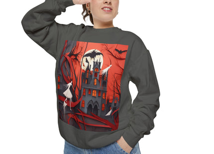 Halloween Night Scene Unisex Garment-Dyed Sweatshirt
