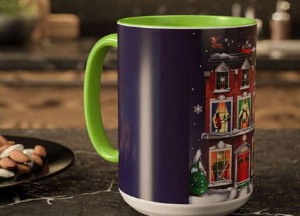 A Christmas Eve Celebration Colorful Mugs (11oz, 15oz)