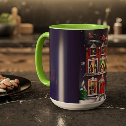 A Christmas Eve Celebration Colorful Mugs (11oz, 15oz)