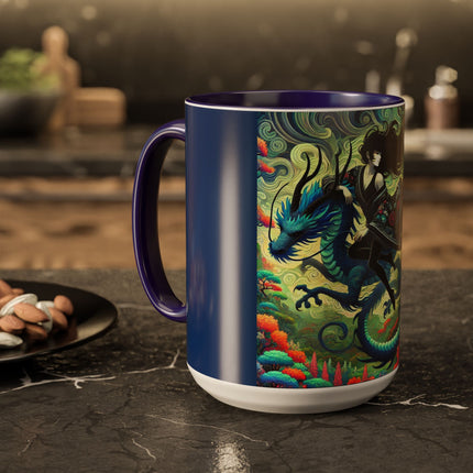 Mystic Guardian of the Sky Light Colorful Mugs (11oz, 15oz)
