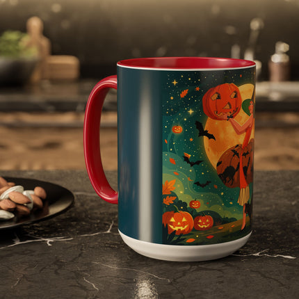 🦇🎃 The Witch Of Batwing Pumpkin Hollow Colorful Mug – Moonlit Halloween Charm