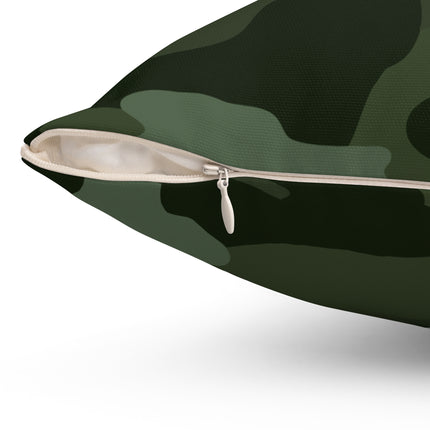 Classic Camouflage Print Spun Polyester Square Pillow
