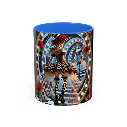 Halloween Witch Through the Mirror Colorful Mugs (11oz, 15oz)