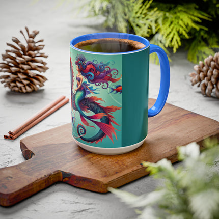 Mermaid & Sea Dragon Mug – Ocean Guardian & Mythic Beauty