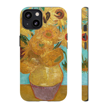 Vase with Twelve Sunflowers by Vincent Van Gogh Phone Cases