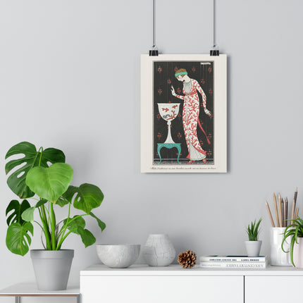 Robe d'Intérieur en Soie Brochée by George Barbier Giclée Art Print
