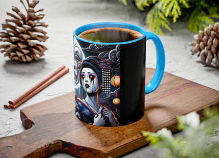 Geisha’s Black Ink Tears Colorful Mugs (11oz, 15oz)