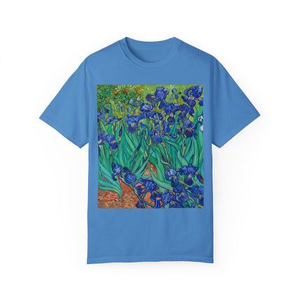 Irises by Van Gogh Unisex Garment-Dyed T-shirt