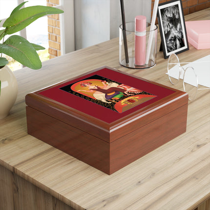 January & Garnet (from the Gem Series) by Sofia Chiostri Jewelry Box