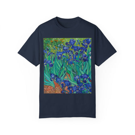 Irises by Van Gogh Unisex Garment-Dyed T-shirt