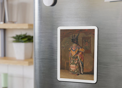 A Buddhist Lama at a Feast at Pemionchi Monastery by Vasily Vereshchagin Die-Cut Magnets (5 Sizes)