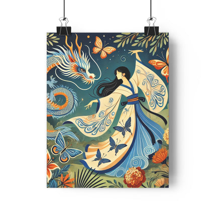 Fairy Waltz in the Butterfly Garden Giclée Art Print