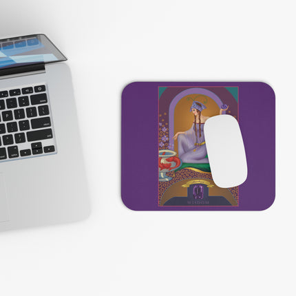 February & Amethyst (from the Gem Series) by Sofia Chiostri Mouse Pad, Rectangle