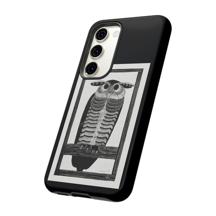 Horned Owl by Samuel Jessurun de Mesquita Phone Cases