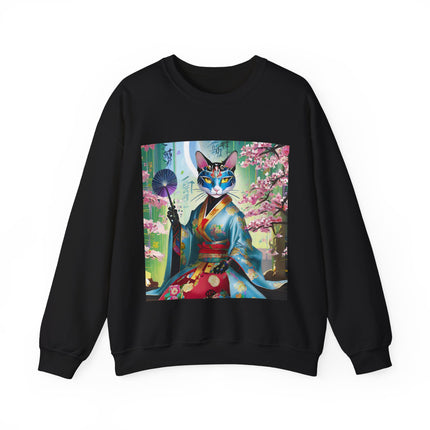 Cyberpunk Geisha Unisex Heavy Blend™ Crewneck Sweatshirt