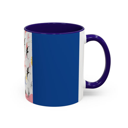 Flight of the Songbirds Colorful Mugs – Theatrical Whimsy & Colorful Harmony