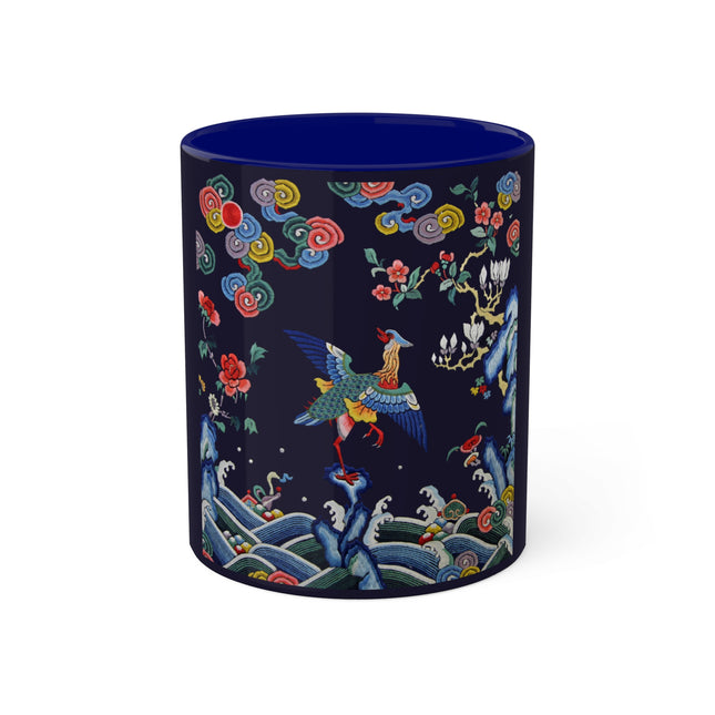 Rank Badge with Mandarin Duck Colorful Mugs, 11oz